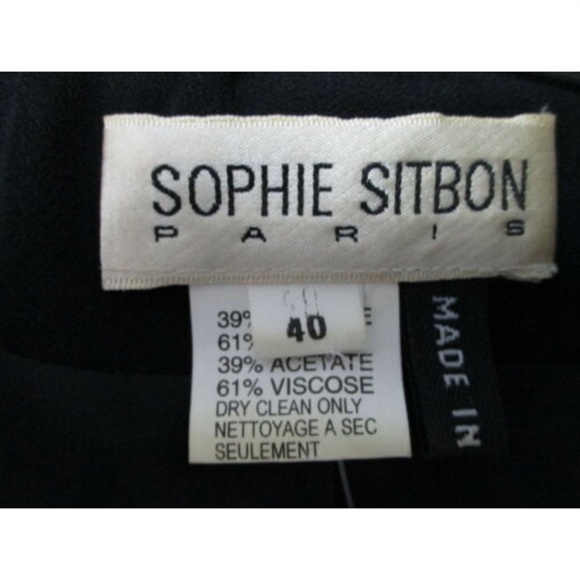 SOPHIE SITBON Black skirt suit - Picture 7 of 8